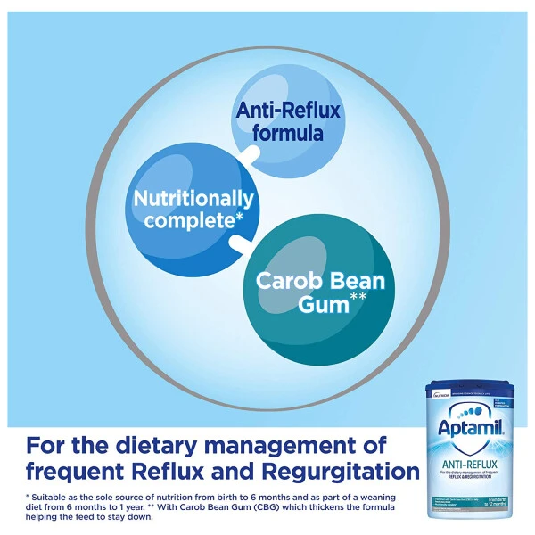 Aptamil Anti-Reflux Baby Milk Formula From Birth 800g | X3 Pack - Image 3