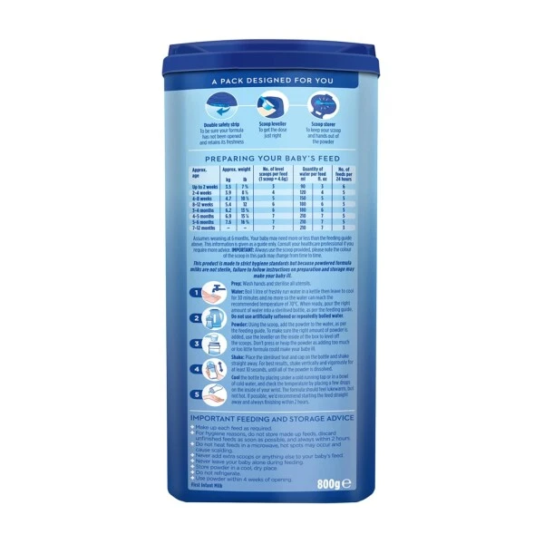 Aptamil Hungry Baby Milk Formula From Birth 800g - Image 4