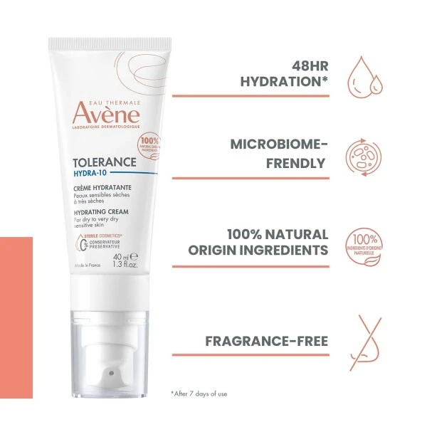 Avène Avene Tolerance Hydra-10 Moisturising Cream 40ml - Image 2