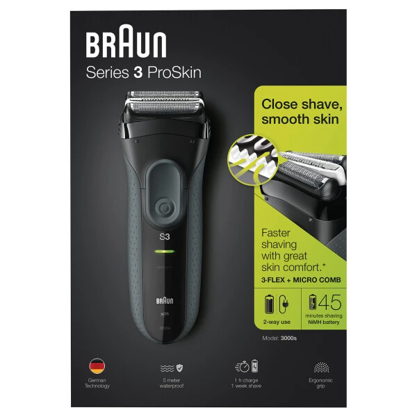 Braun Series 3 ProSkin 3000s Shaver Single