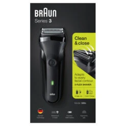 Braun Series 3 300s Shaver Black Single