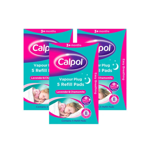 Calpol Vapour Plug Refill Pads 5 Refills | X3 Pack
