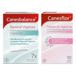 Canesbalance Bacterial Vaginosis Vaginal Gel & Canesflor Probiotic Capsules 7 X 5ml Applicators + 10 Capsules
