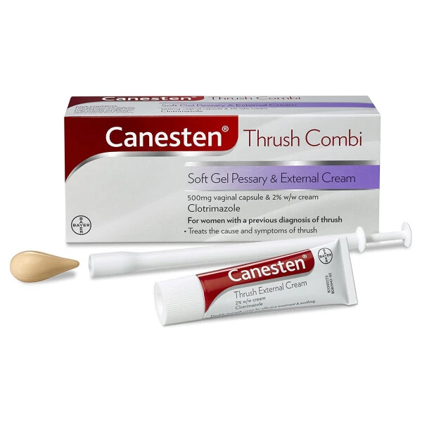 Canesten Thrush Soft Gel Pessary & Cream Combi 1 Pack - Image 2