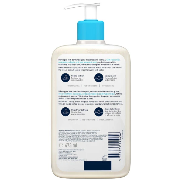 CeraVe SA Smoothing Cleanser 473ml - Image 2