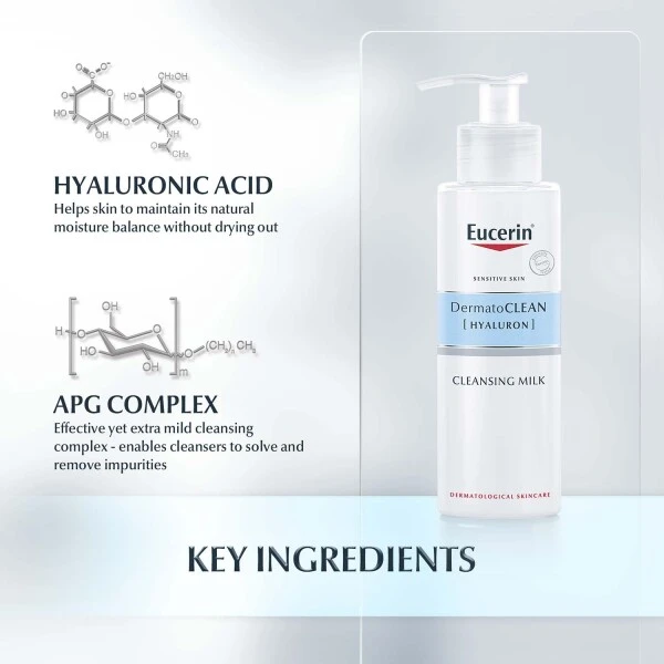 Eucerin DermatoClean Mild Cleansing Milk 200ml - Image 4