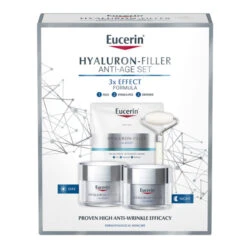 Eucerin Hyaluron-Filler Anti-Ageing Face Cream 3 Step Regime Gift Set With Hyaluronic Acid