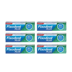 Fixodent Plus Dual Protection Premium Denture Adhesive Cream 40g | X6 Pack