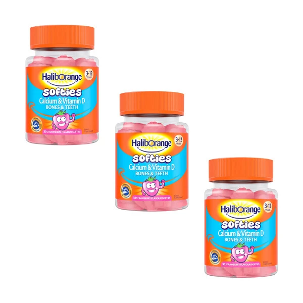 Haliborange Kids Calcium & Vitamin D Softies 30 Pack| X3 Pack