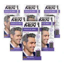 Just For Men Touch Of Grey Hair Dye Dark Brown T-45 1 Kit | X6 Pack