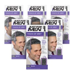 Just For Men Touch Of Grey Hair Dye Black T-55 1 Kit | X6 Pack