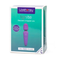 Lovehoney Ignite Rechargeable Wand Vibrator Purple 1