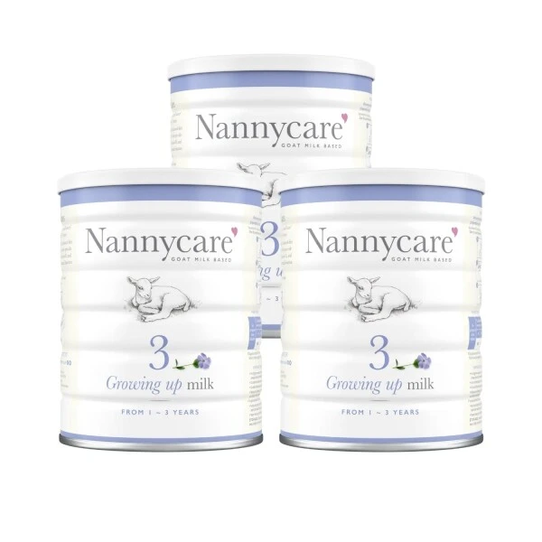 Nannycare 3 Goat Milk Based Growing Up Milk From 1-3 Years 900g | X3 Pack
