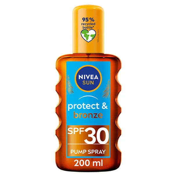 Nivea Sun Protect & Bronze Tan Activating Sun Oil Spray SPF30 200ml