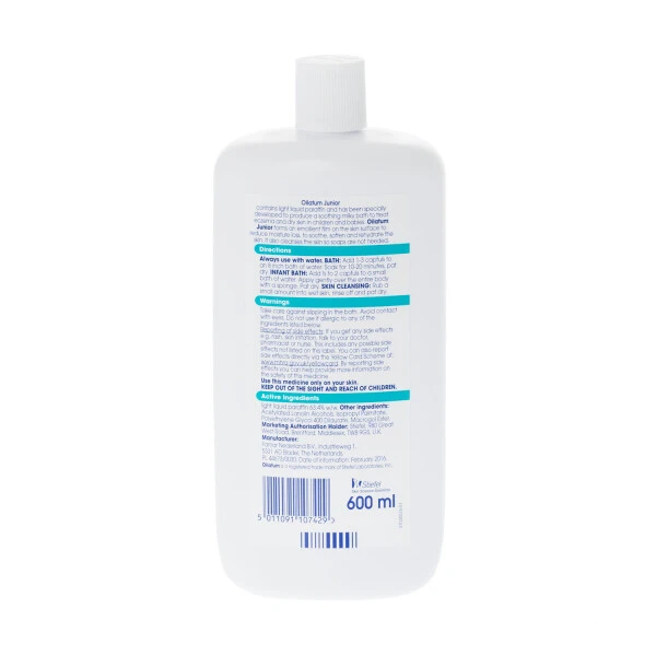 Oilatum Junior Bath Additive Fragrance Free 600ml - Image 2
