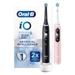 Oral B Oral-B IO6 Black Lava & Pink Sand Electric Toothbrush Duo