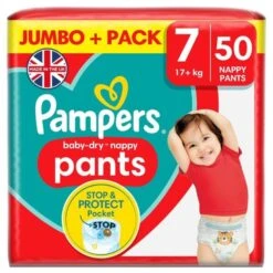 Pampers® Pampers Baby Dry Pants Size 7 Jumbo Pack 50 Pack