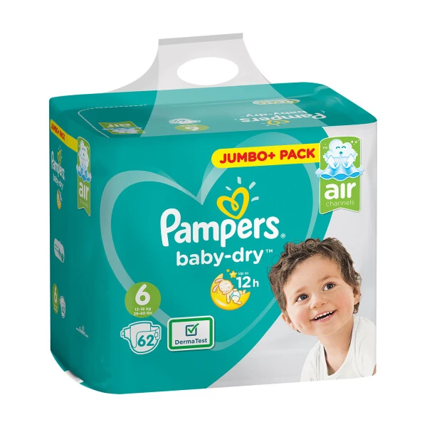 Pampers® Pampers Baby-Dry Size 6 Nappies Jumbo Pack 62 Pack - Image 2
