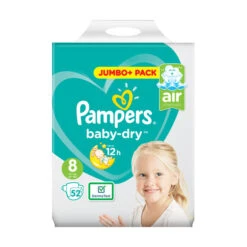 Pampers® Pampers Baby-Dry Size 8 Nappies Jumbo Pack 52 Pack
