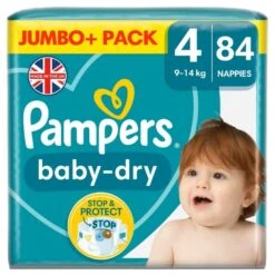 Pampers® Pampers Baby Dry Taped Size 4 Jumbo Pack 84 Pack