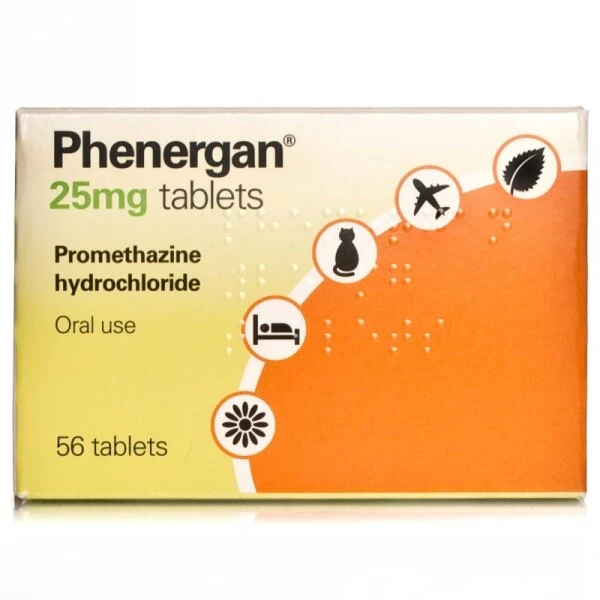 Phenergan Tablets 25mg 56 X 25mg Tablets