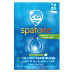 Spatone Natural Liquid Iron Supplement Apple With Vitamin C 28 Day Supply Of Single Serve Sachets