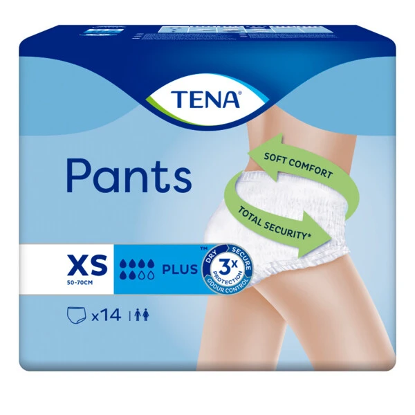 TENA Incontinence Pants Plus XS 14 Pack