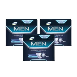 TENA Men Level 1 Incontinence Absorbent Protector 12 Pads | X3 Pack