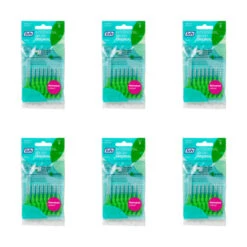 TePe Interdental Brushes Original Green 8 Brushes (0.8mm) | X6 Pack