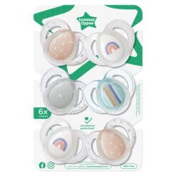 Tommee Tippee Night Time 6-18 Months Soothers 6 Pack