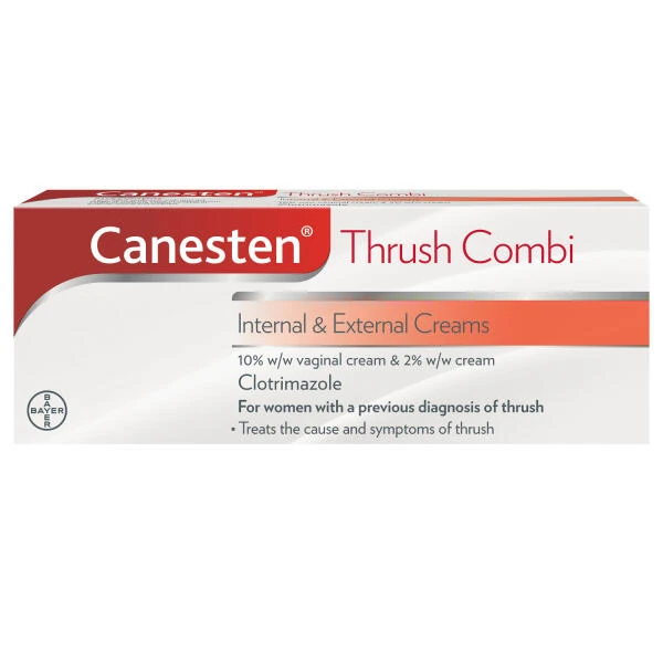 Canesten Thrush Internal & External Cream Combi 5g Internal + 10g External Cream