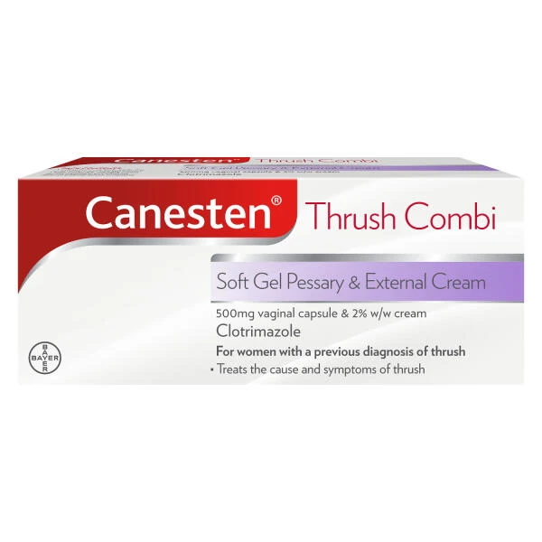 Canesten Thrush Soft Gel Pessary & Cream Combi 1 Pack