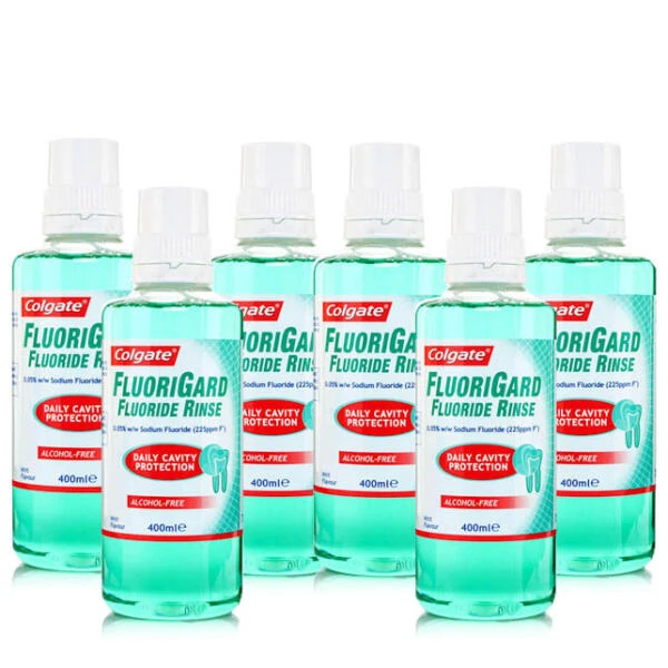 Colgate® Colgate Fluorigard Fluoride Rinse Alcohol Free Mint Six Pack 400ml | X6 Pack